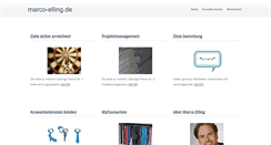 Desktop Screenshot of marco-elling.de